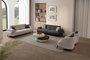 Atelier Del Sofa Bonjo Walnut - Anthracite Sofá de 3 Plazas